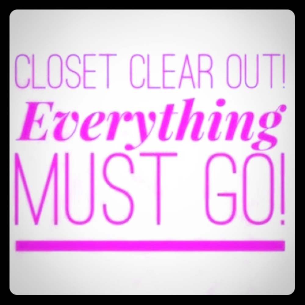 CHECK OUT MY CLOSET FOR LOW PRICES!